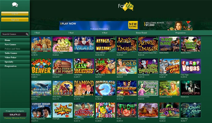 Fair Go Casino Aussie pokies